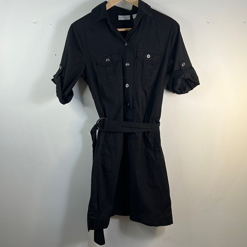 New York & Company Black Cotton Blend Dress Size 4 Women’s